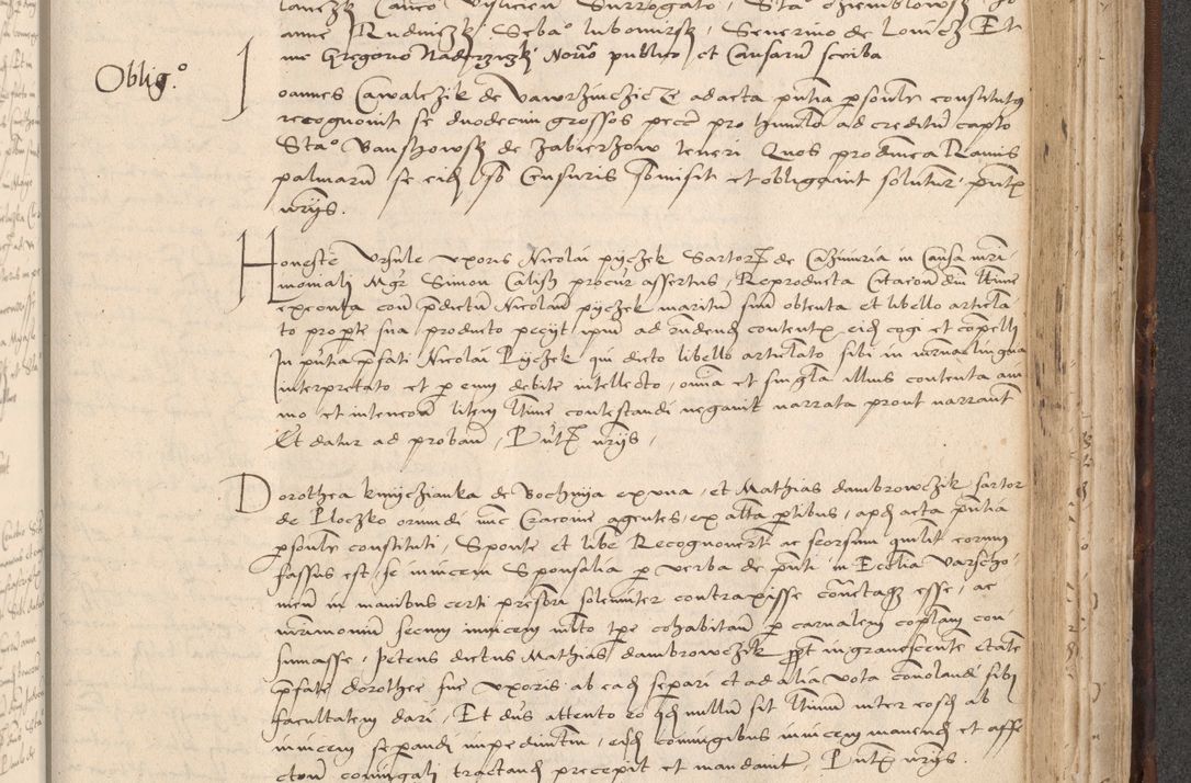 Zdjęcie nr 787 dla obiektu archiwalnego: INRI. Acta actorum, obligacionum et sentenciarum tam interlocutoriarum quam diffinitivarum coram reverendo patre ac egregio viro domino Jacobo Erciss[o]wski decretorum doctorem, canonico et officiali generali Cracoviensi ad annum Domini 1528, indicionem primam, pontificatus sanctissimi in Christo patris et domini domini Clementis divina probidendcia pape seprtimi, annum quintum, per Stanislaum de Mordi legalem consistorii notarium omine felici inchoantur
