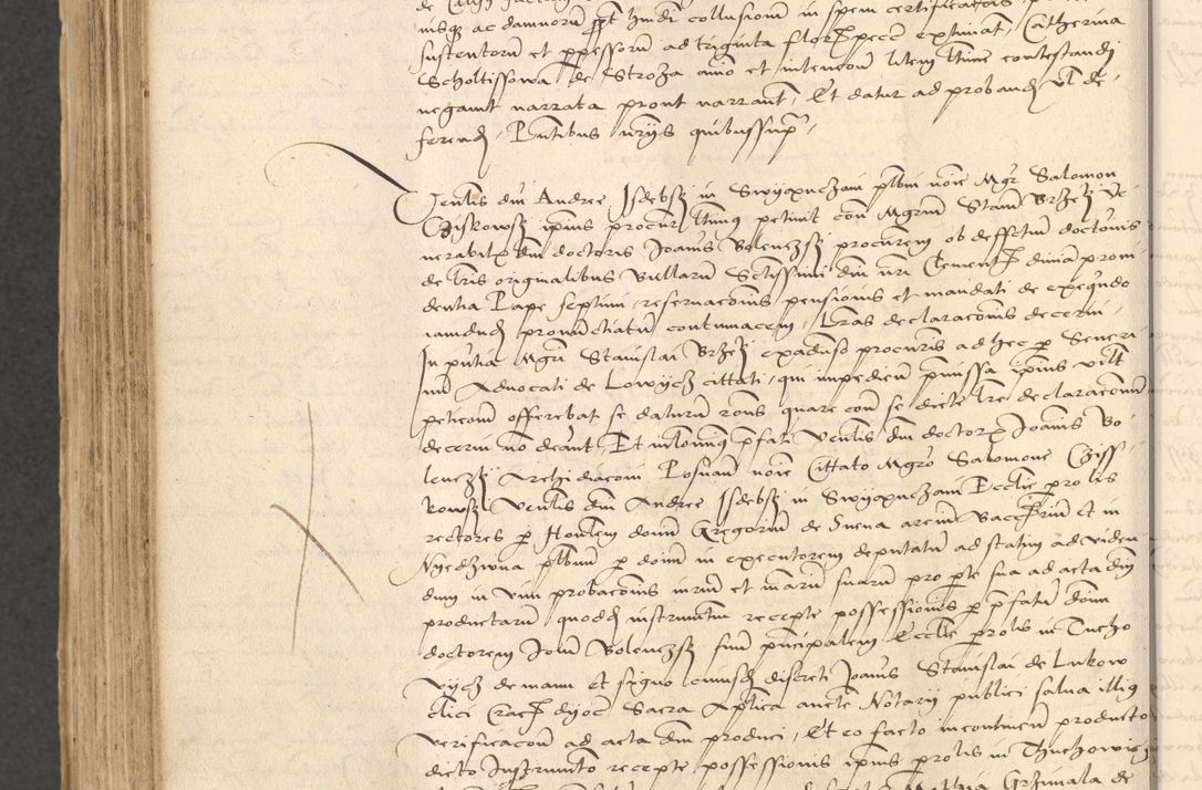 Zdjęcie nr 782 dla obiektu archiwalnego: INRI. Acta actorum, obligacionum et sentenciarum tam interlocutoriarum quam diffinitivarum coram reverendo patre ac egregio viro domino Jacobo Erciss[o]wski decretorum doctorem, canonico et officiali generali Cracoviensi ad annum Domini 1528, indicionem primam, pontificatus sanctissimi in Christo patris et domini domini Clementis divina probidendcia pape seprtimi, annum quintum, per Stanislaum de Mordi legalem consistorii notarium omine felici inchoantur