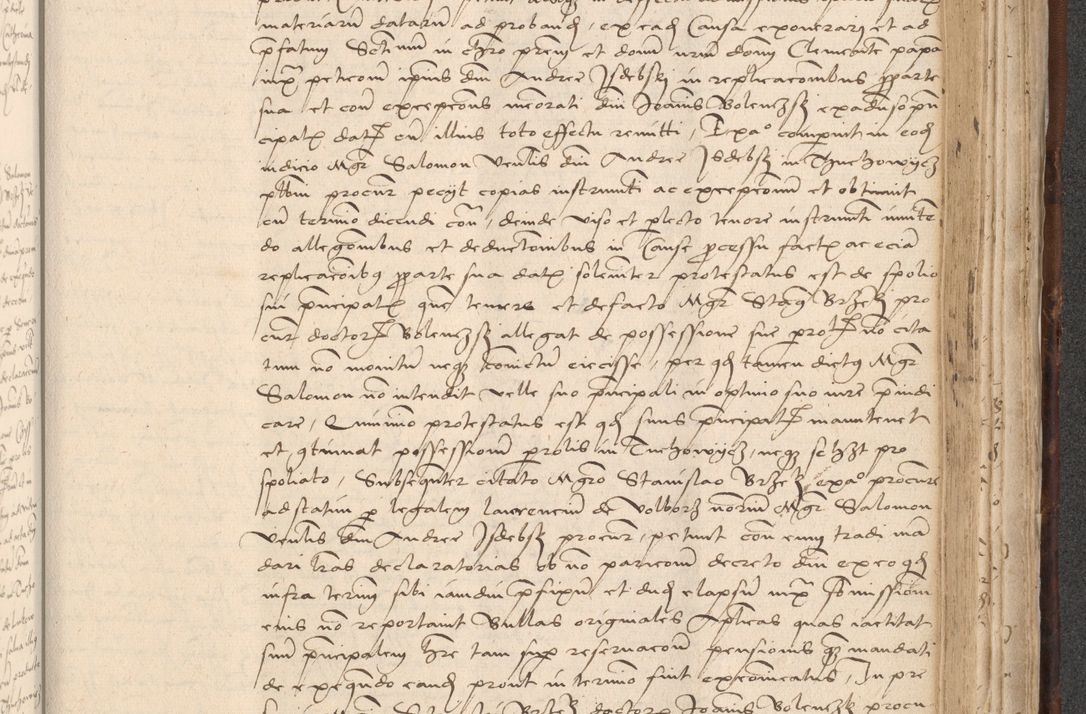 Zdjęcie nr 783 dla obiektu archiwalnego: INRI. Acta actorum, obligacionum et sentenciarum tam interlocutoriarum quam diffinitivarum coram reverendo patre ac egregio viro domino Jacobo Erciss[o]wski decretorum doctorem, canonico et officiali generali Cracoviensi ad annum Domini 1528, indicionem primam, pontificatus sanctissimi in Christo patris et domini domini Clementis divina probidendcia pape seprtimi, annum quintum, per Stanislaum de Mordi legalem consistorii notarium omine felici inchoantur