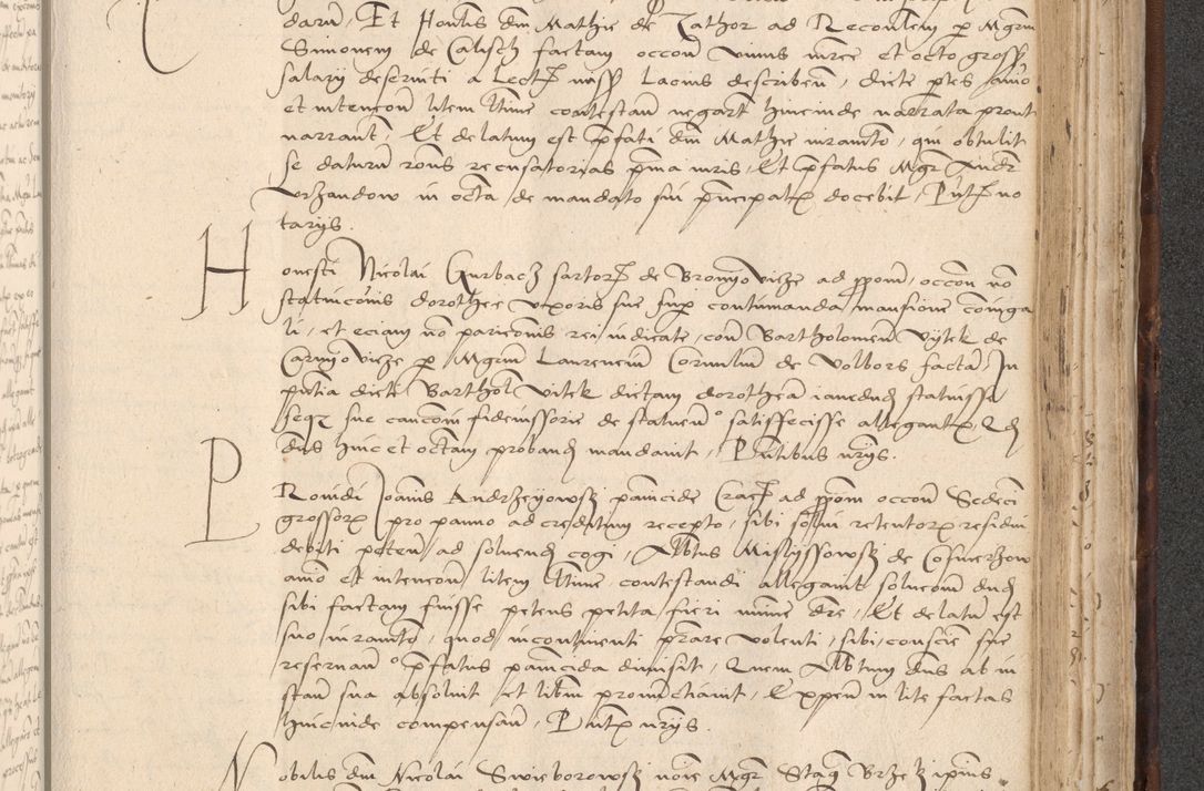 Zdjęcie nr 777 dla obiektu archiwalnego: INRI. Acta actorum, obligacionum et sentenciarum tam interlocutoriarum quam diffinitivarum coram reverendo patre ac egregio viro domino Jacobo Erciss[o]wski decretorum doctorem, canonico et officiali generali Cracoviensi ad annum Domini 1528, indicionem primam, pontificatus sanctissimi in Christo patris et domini domini Clementis divina probidendcia pape seprtimi, annum quintum, per Stanislaum de Mordi legalem consistorii notarium omine felici inchoantur