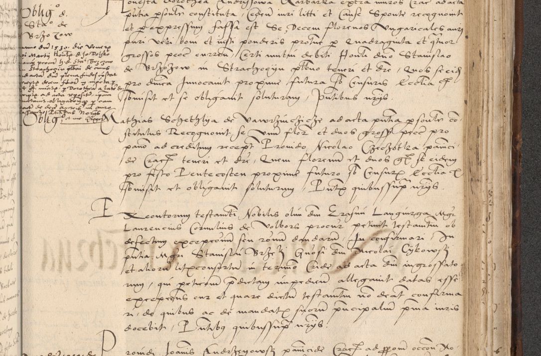 Zdjęcie nr 773 dla obiektu archiwalnego: INRI. Acta actorum, obligacionum et sentenciarum tam interlocutoriarum quam diffinitivarum coram reverendo patre ac egregio viro domino Jacobo Erciss[o]wski decretorum doctorem, canonico et officiali generali Cracoviensi ad annum Domini 1528, indicionem primam, pontificatus sanctissimi in Christo patris et domini domini Clementis divina probidendcia pape seprtimi, annum quintum, per Stanislaum de Mordi legalem consistorii notarium omine felici inchoantur