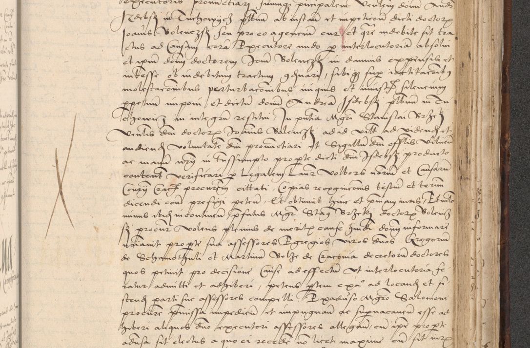 Zdjęcie nr 775 dla obiektu archiwalnego: INRI. Acta actorum, obligacionum et sentenciarum tam interlocutoriarum quam diffinitivarum coram reverendo patre ac egregio viro domino Jacobo Erciss[o]wski decretorum doctorem, canonico et officiali generali Cracoviensi ad annum Domini 1528, indicionem primam, pontificatus sanctissimi in Christo patris et domini domini Clementis divina probidendcia pape seprtimi, annum quintum, per Stanislaum de Mordi legalem consistorii notarium omine felici inchoantur
