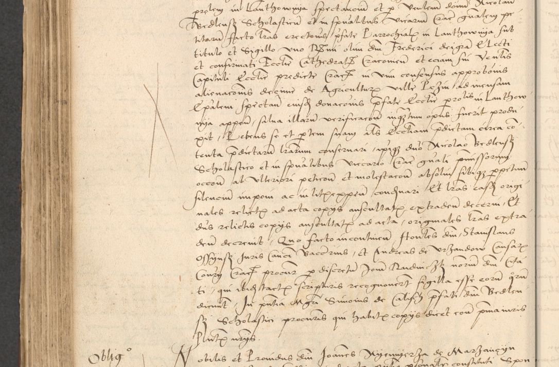 Zdjęcie nr 762 dla obiektu archiwalnego: INRI. Acta actorum, obligacionum et sentenciarum tam interlocutoriarum quam diffinitivarum coram reverendo patre ac egregio viro domino Jacobo Erciss[o]wski decretorum doctorem, canonico et officiali generali Cracoviensi ad annum Domini 1528, indicionem primam, pontificatus sanctissimi in Christo patris et domini domini Clementis divina probidendcia pape seprtimi, annum quintum, per Stanislaum de Mordi legalem consistorii notarium omine felici inchoantur