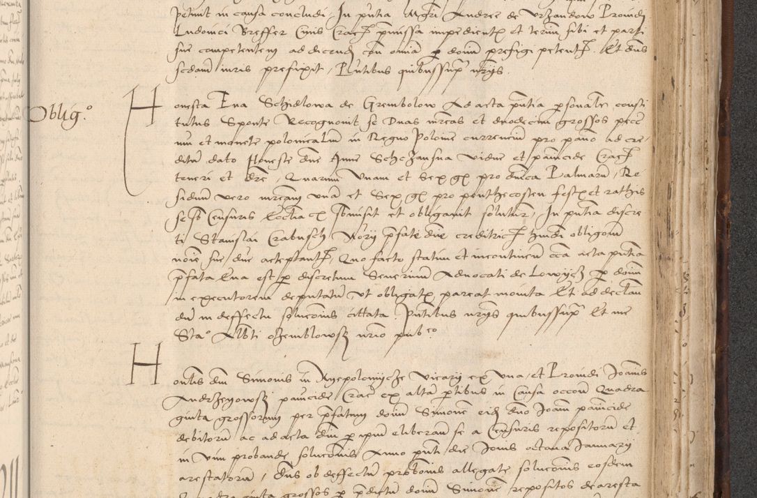 Zdjęcie nr 761 dla obiektu archiwalnego: INRI. Acta actorum, obligacionum et sentenciarum tam interlocutoriarum quam diffinitivarum coram reverendo patre ac egregio viro domino Jacobo Erciss[o]wski decretorum doctorem, canonico et officiali generali Cracoviensi ad annum Domini 1528, indicionem primam, pontificatus sanctissimi in Christo patris et domini domini Clementis divina probidendcia pape seprtimi, annum quintum, per Stanislaum de Mordi legalem consistorii notarium omine felici inchoantur