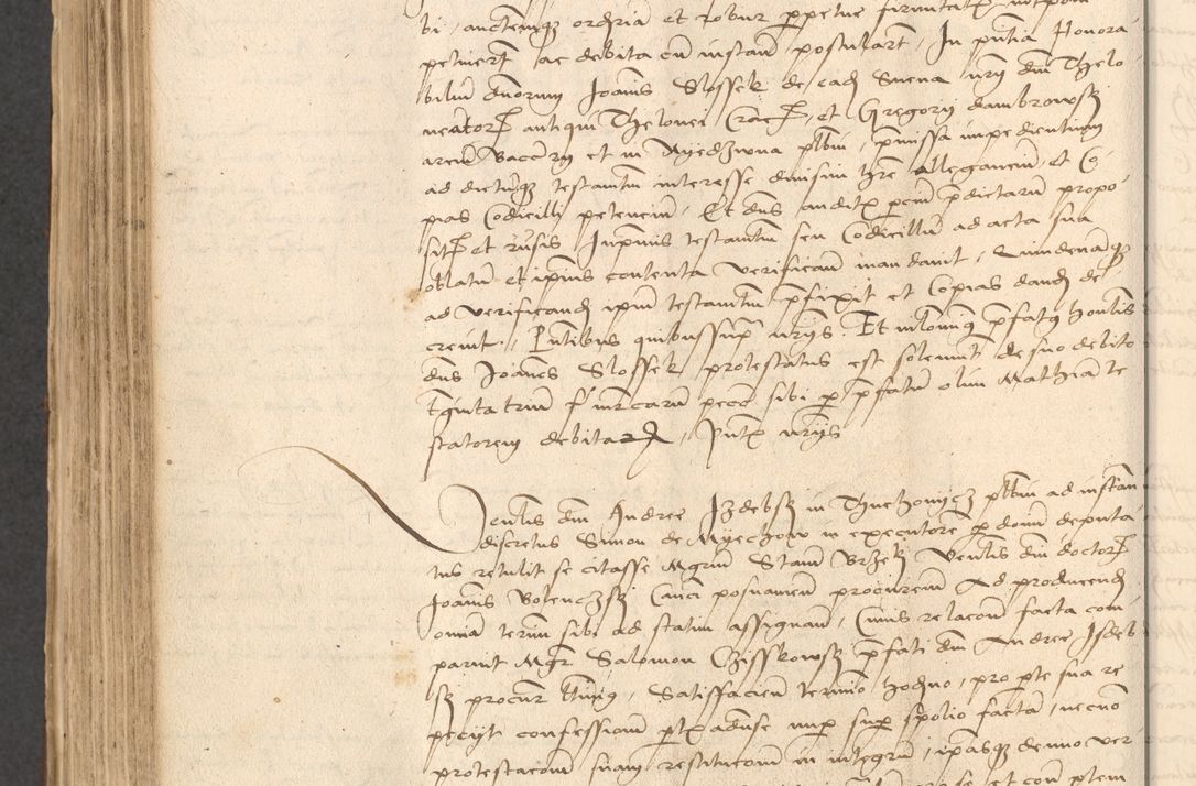 Zdjęcie nr 756 dla obiektu archiwalnego: INRI. Acta actorum, obligacionum et sentenciarum tam interlocutoriarum quam diffinitivarum coram reverendo patre ac egregio viro domino Jacobo Erciss[o]wski decretorum doctorem, canonico et officiali generali Cracoviensi ad annum Domini 1528, indicionem primam, pontificatus sanctissimi in Christo patris et domini domini Clementis divina probidendcia pape seprtimi, annum quintum, per Stanislaum de Mordi legalem consistorii notarium omine felici inchoantur