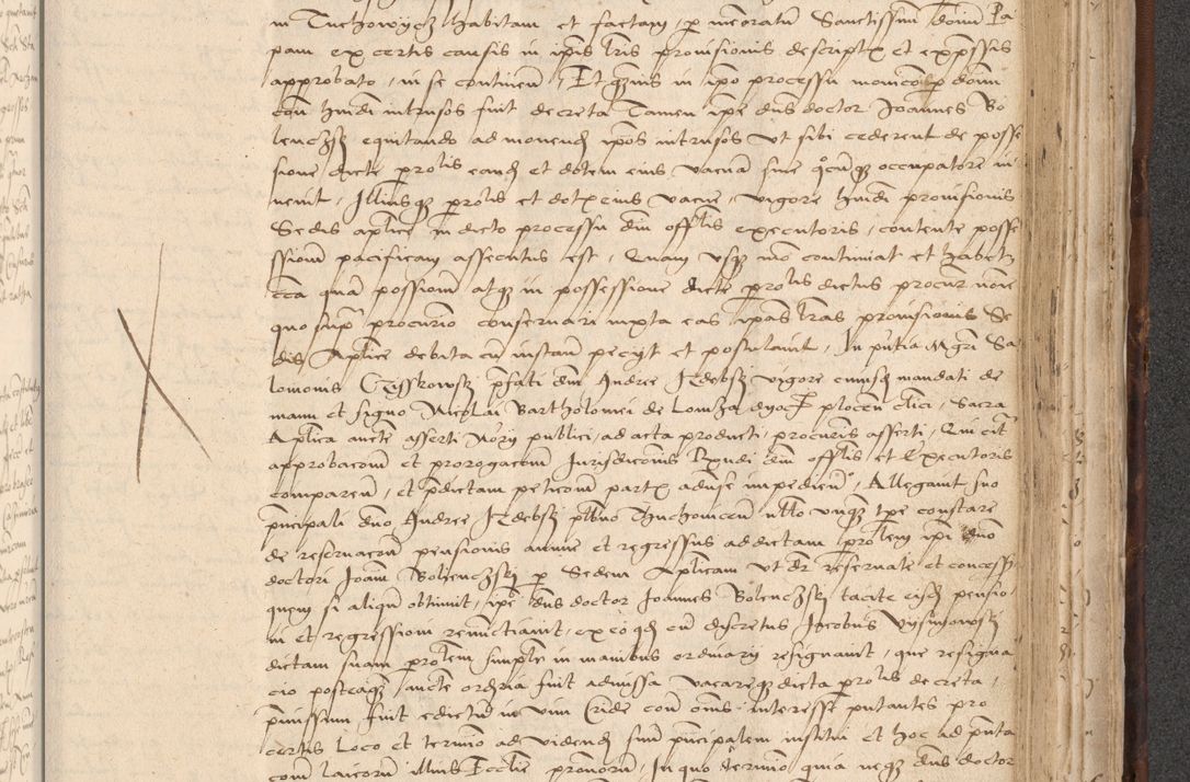 Zdjęcie nr 749 dla obiektu archiwalnego: INRI. Acta actorum, obligacionum et sentenciarum tam interlocutoriarum quam diffinitivarum coram reverendo patre ac egregio viro domino Jacobo Erciss[o]wski decretorum doctorem, canonico et officiali generali Cracoviensi ad annum Domini 1528, indicionem primam, pontificatus sanctissimi in Christo patris et domini domini Clementis divina probidendcia pape seprtimi, annum quintum, per Stanislaum de Mordi legalem consistorii notarium omine felici inchoantur