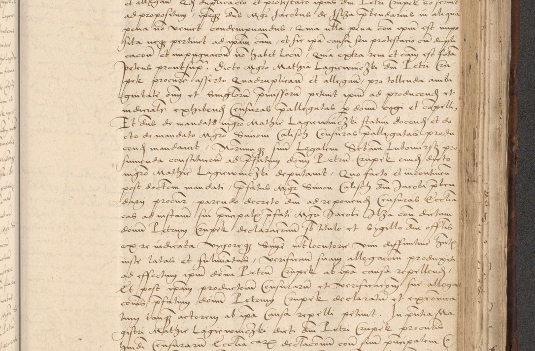 Zdjęcie nr 747 dla obiektu archiwalnego: INRI. Acta actorum, obligacionum et sentenciarum tam interlocutoriarum quam diffinitivarum coram reverendo patre ac egregio viro domino Jacobo Erciss[o]wski decretorum doctorem, canonico et officiali generali Cracoviensi ad annum Domini 1528, indicionem primam, pontificatus sanctissimi in Christo patris et domini domini Clementis divina probidendcia pape seprtimi, annum quintum, per Stanislaum de Mordi legalem consistorii notarium omine felici inchoantur