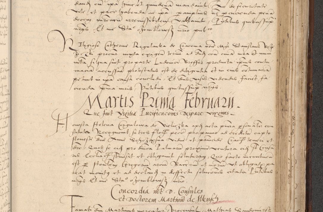 Zdjęcie nr 743 dla obiektu archiwalnego: INRI. Acta actorum, obligacionum et sentenciarum tam interlocutoriarum quam diffinitivarum coram reverendo patre ac egregio viro domino Jacobo Erciss[o]wski decretorum doctorem, canonico et officiali generali Cracoviensi ad annum Domini 1528, indicionem primam, pontificatus sanctissimi in Christo patris et domini domini Clementis divina probidendcia pape seprtimi, annum quintum, per Stanislaum de Mordi legalem consistorii notarium omine felici inchoantur