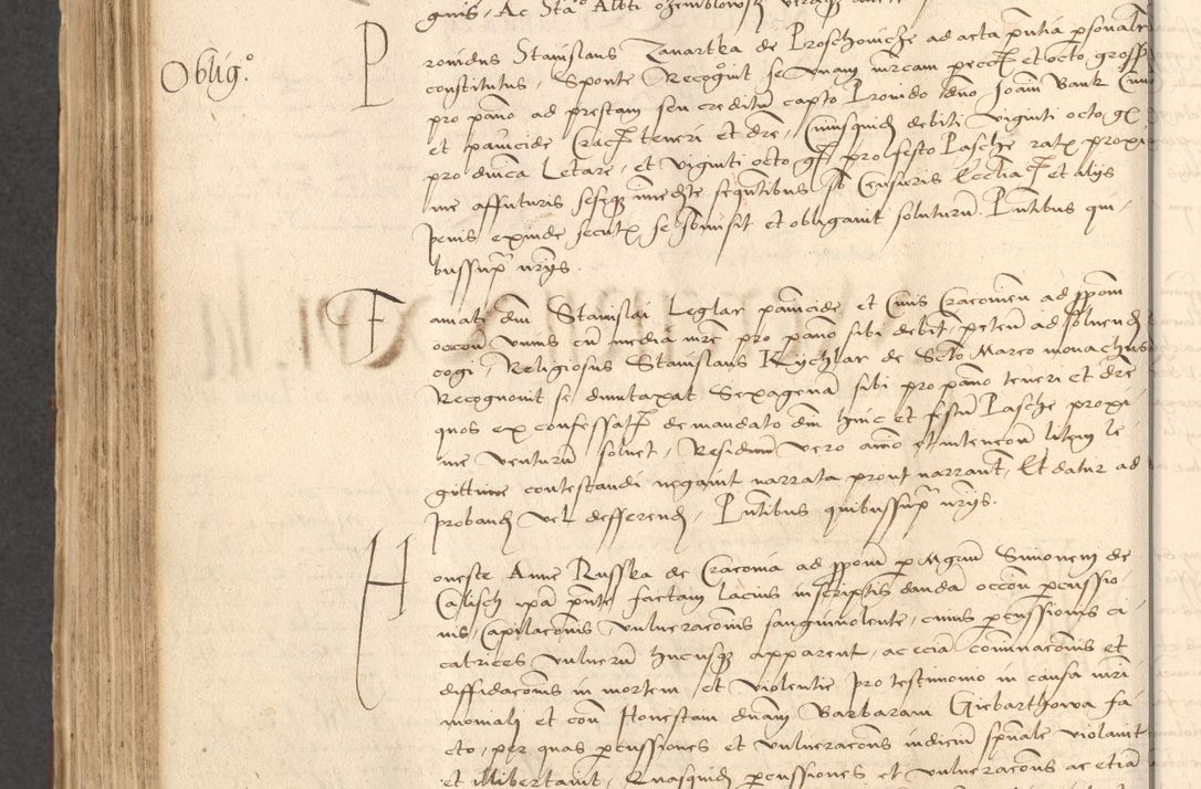 Zdjęcie nr 736 dla obiektu archiwalnego: INRI. Acta actorum, obligacionum et sentenciarum tam interlocutoriarum quam diffinitivarum coram reverendo patre ac egregio viro domino Jacobo Erciss[o]wski decretorum doctorem, canonico et officiali generali Cracoviensi ad annum Domini 1528, indicionem primam, pontificatus sanctissimi in Christo patris et domini domini Clementis divina probidendcia pape seprtimi, annum quintum, per Stanislaum de Mordi legalem consistorii notarium omine felici inchoantur