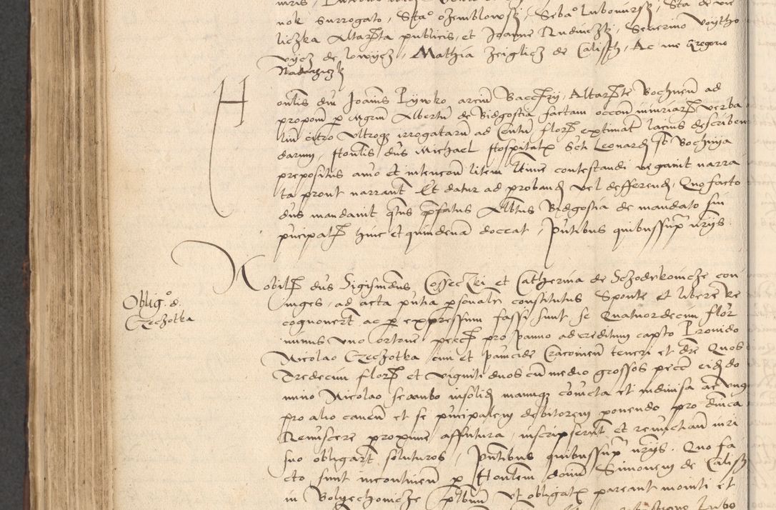 Zdjęcie nr 724 dla obiektu archiwalnego: INRI. Acta actorum, obligacionum et sentenciarum tam interlocutoriarum quam diffinitivarum coram reverendo patre ac egregio viro domino Jacobo Erciss[o]wski decretorum doctorem, canonico et officiali generali Cracoviensi ad annum Domini 1528, indicionem primam, pontificatus sanctissimi in Christo patris et domini domini Clementis divina probidendcia pape seprtimi, annum quintum, per Stanislaum de Mordi legalem consistorii notarium omine felici inchoantur