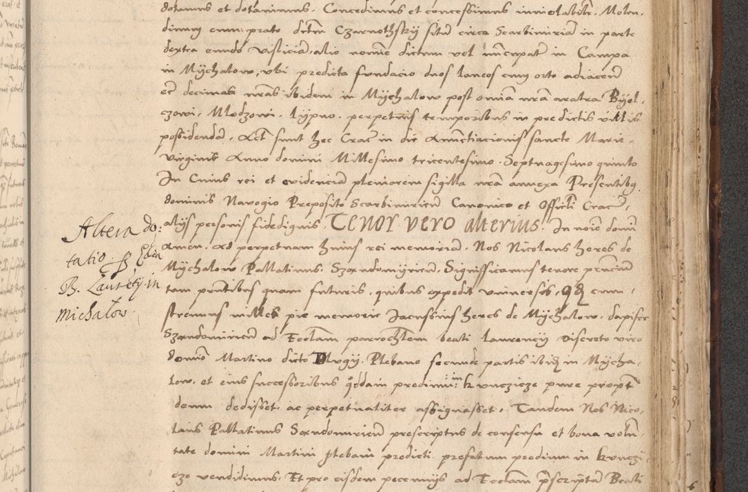 Zdjęcie nr 719 dla obiektu archiwalnego: INRI. Acta actorum, obligacionum et sentenciarum tam interlocutoriarum quam diffinitivarum coram reverendo patre ac egregio viro domino Jacobo Erciss[o]wski decretorum doctorem, canonico et officiali generali Cracoviensi ad annum Domini 1528, indicionem primam, pontificatus sanctissimi in Christo patris et domini domini Clementis divina probidendcia pape seprtimi, annum quintum, per Stanislaum de Mordi legalem consistorii notarium omine felici inchoantur