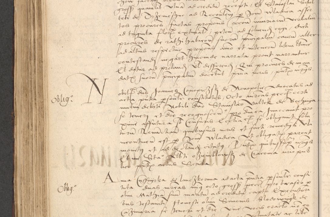 Zdjęcie nr 716 dla obiektu archiwalnego: INRI. Acta actorum, obligacionum et sentenciarum tam interlocutoriarum quam diffinitivarum coram reverendo patre ac egregio viro domino Jacobo Erciss[o]wski decretorum doctorem, canonico et officiali generali Cracoviensi ad annum Domini 1528, indicionem primam, pontificatus sanctissimi in Christo patris et domini domini Clementis divina probidendcia pape seprtimi, annum quintum, per Stanislaum de Mordi legalem consistorii notarium omine felici inchoantur