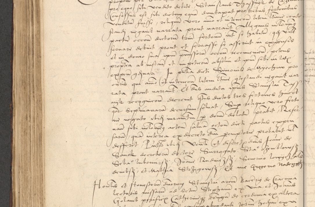 Zdjęcie nr 712 dla obiektu archiwalnego: INRI. Acta actorum, obligacionum et sentenciarum tam interlocutoriarum quam diffinitivarum coram reverendo patre ac egregio viro domino Jacobo Erciss[o]wski decretorum doctorem, canonico et officiali generali Cracoviensi ad annum Domini 1528, indicionem primam, pontificatus sanctissimi in Christo patris et domini domini Clementis divina probidendcia pape seprtimi, annum quintum, per Stanislaum de Mordi legalem consistorii notarium omine felici inchoantur
