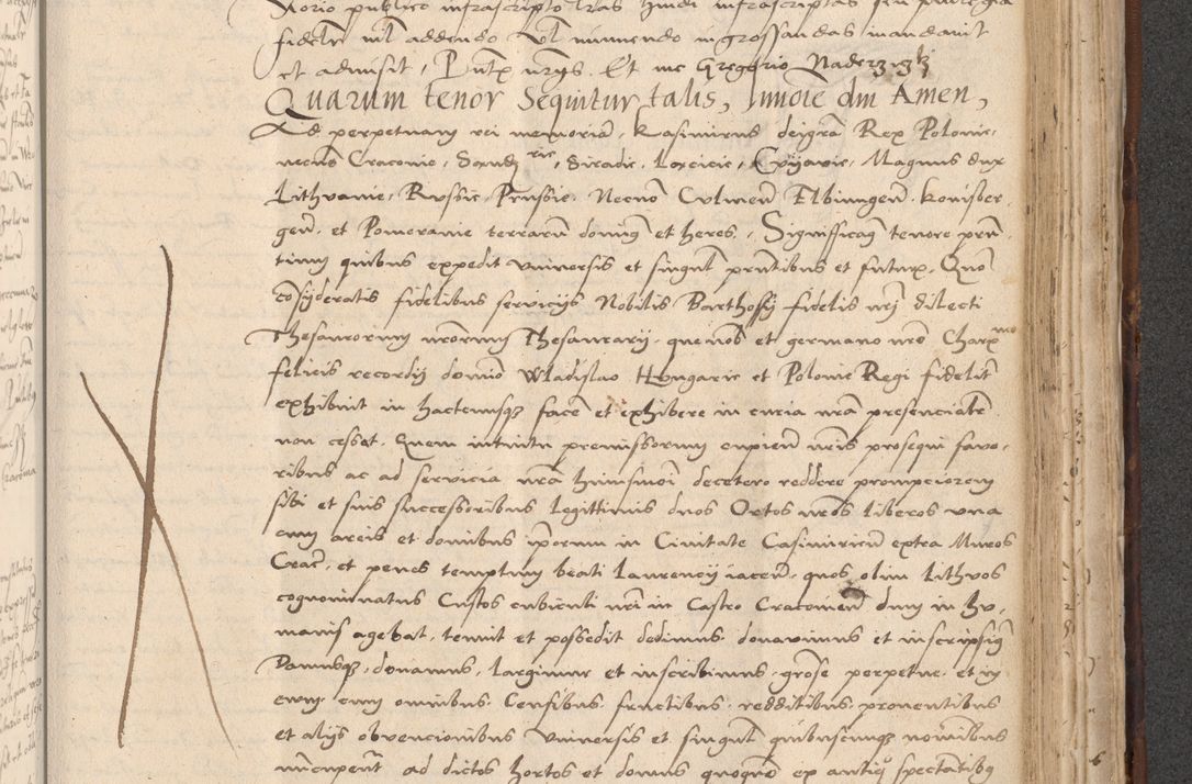 Zdjęcie nr 709 dla obiektu archiwalnego: INRI. Acta actorum, obligacionum et sentenciarum tam interlocutoriarum quam diffinitivarum coram reverendo patre ac egregio viro domino Jacobo Erciss[o]wski decretorum doctorem, canonico et officiali generali Cracoviensi ad annum Domini 1528, indicionem primam, pontificatus sanctissimi in Christo patris et domini domini Clementis divina probidendcia pape seprtimi, annum quintum, per Stanislaum de Mordi legalem consistorii notarium omine felici inchoantur