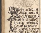 Zdjęcie nr 706 dla obiektu archiwalnego: INRI. Acta actorum, obligacionum et sentenciarum tam interlocutoriarum quam diffinitivarum coram reverendo patre ac egregio viro domino Jacobo Erciss[o]wski decretorum doctorem, canonico et officiali generali Cracoviensi ad annum Domini 1528, indicionem primam, pontificatus sanctissimi in Christo patris et domini domini Clementis divina probidendcia pape seprtimi, annum quintum, per Stanislaum de Mordi legalem consistorii notarium omine felici inchoantur