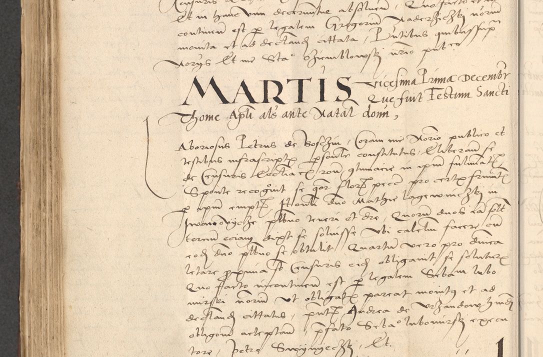 Zdjęcie nr 702 dla obiektu archiwalnego: INRI. Acta actorum, obligacionum et sentenciarum tam interlocutoriarum quam diffinitivarum coram reverendo patre ac egregio viro domino Jacobo Erciss[o]wski decretorum doctorem, canonico et officiali generali Cracoviensi ad annum Domini 1528, indicionem primam, pontificatus sanctissimi in Christo patris et domini domini Clementis divina probidendcia pape seprtimi, annum quintum, per Stanislaum de Mordi legalem consistorii notarium omine felici inchoantur