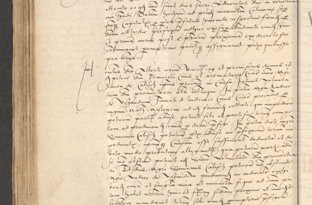 Zdjęcie nr 698 dla obiektu archiwalnego: INRI. Acta actorum, obligacionum et sentenciarum tam interlocutoriarum quam diffinitivarum coram reverendo patre ac egregio viro domino Jacobo Erciss[o]wski decretorum doctorem, canonico et officiali generali Cracoviensi ad annum Domini 1528, indicionem primam, pontificatus sanctissimi in Christo patris et domini domini Clementis divina probidendcia pape seprtimi, annum quintum, per Stanislaum de Mordi legalem consistorii notarium omine felici inchoantur