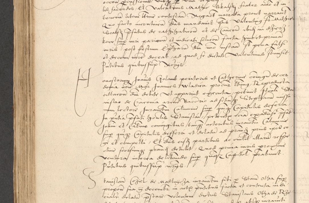 Zdjęcie nr 690 dla obiektu archiwalnego: INRI. Acta actorum, obligacionum et sentenciarum tam interlocutoriarum quam diffinitivarum coram reverendo patre ac egregio viro domino Jacobo Erciss[o]wski decretorum doctorem, canonico et officiali generali Cracoviensi ad annum Domini 1528, indicionem primam, pontificatus sanctissimi in Christo patris et domini domini Clementis divina probidendcia pape seprtimi, annum quintum, per Stanislaum de Mordi legalem consistorii notarium omine felici inchoantur