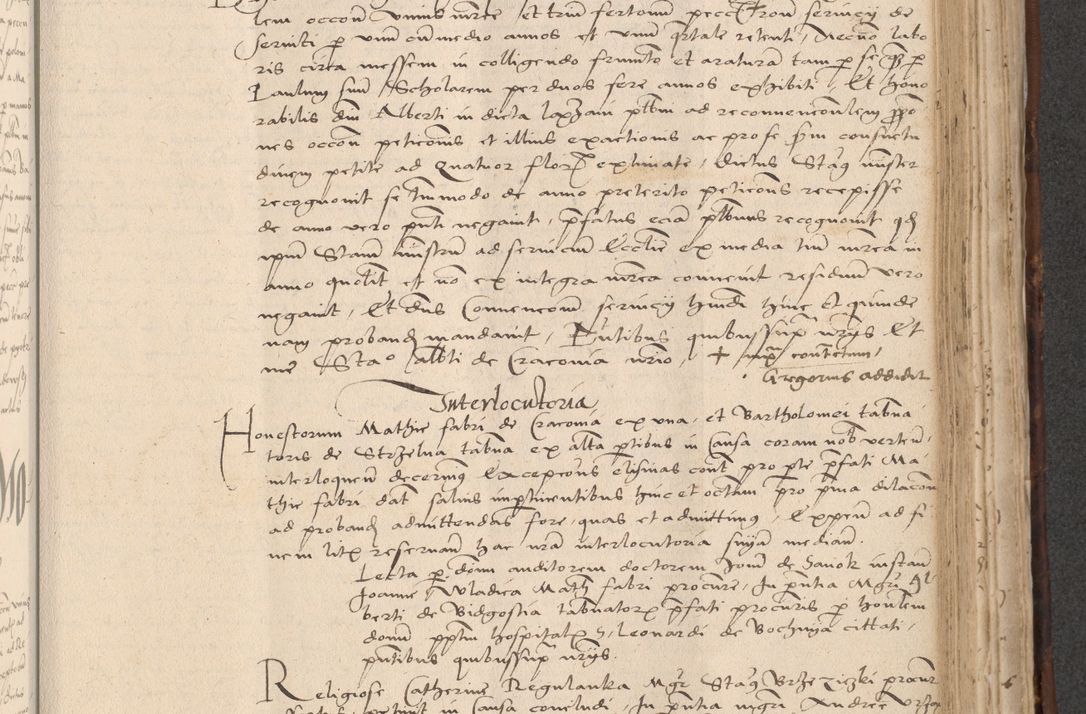 Zdjęcie nr 683 dla obiektu archiwalnego: INRI. Acta actorum, obligacionum et sentenciarum tam interlocutoriarum quam diffinitivarum coram reverendo patre ac egregio viro domino Jacobo Erciss[o]wski decretorum doctorem, canonico et officiali generali Cracoviensi ad annum Domini 1528, indicionem primam, pontificatus sanctissimi in Christo patris et domini domini Clementis divina probidendcia pape seprtimi, annum quintum, per Stanislaum de Mordi legalem consistorii notarium omine felici inchoantur