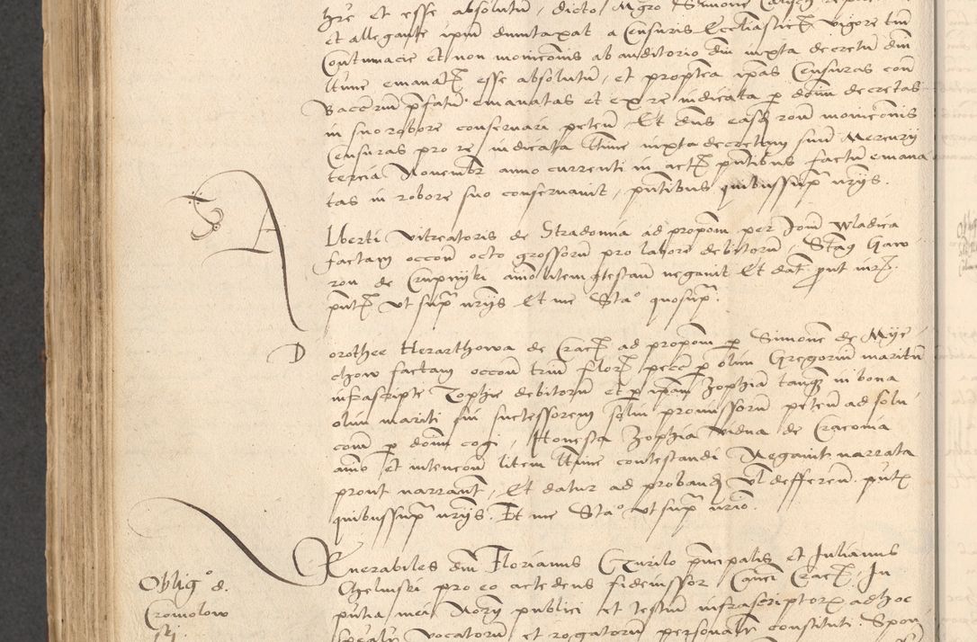 Zdjęcie nr 680 dla obiektu archiwalnego: INRI. Acta actorum, obligacionum et sentenciarum tam interlocutoriarum quam diffinitivarum coram reverendo patre ac egregio viro domino Jacobo Erciss[o]wski decretorum doctorem, canonico et officiali generali Cracoviensi ad annum Domini 1528, indicionem primam, pontificatus sanctissimi in Christo patris et domini domini Clementis divina probidendcia pape seprtimi, annum quintum, per Stanislaum de Mordi legalem consistorii notarium omine felici inchoantur