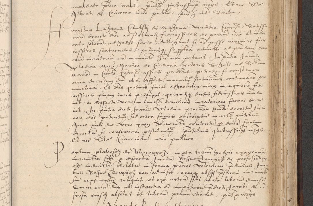 Zdjęcie nr 673 dla obiektu archiwalnego: INRI. Acta actorum, obligacionum et sentenciarum tam interlocutoriarum quam diffinitivarum coram reverendo patre ac egregio viro domino Jacobo Erciss[o]wski decretorum doctorem, canonico et officiali generali Cracoviensi ad annum Domini 1528, indicionem primam, pontificatus sanctissimi in Christo patris et domini domini Clementis divina probidendcia pape seprtimi, annum quintum, per Stanislaum de Mordi legalem consistorii notarium omine felici inchoantur