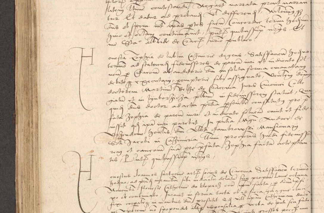 Zdjęcie nr 672 dla obiektu archiwalnego: INRI. Acta actorum, obligacionum et sentenciarum tam interlocutoriarum quam diffinitivarum coram reverendo patre ac egregio viro domino Jacobo Erciss[o]wski decretorum doctorem, canonico et officiali generali Cracoviensi ad annum Domini 1528, indicionem primam, pontificatus sanctissimi in Christo patris et domini domini Clementis divina probidendcia pape seprtimi, annum quintum, per Stanislaum de Mordi legalem consistorii notarium omine felici inchoantur