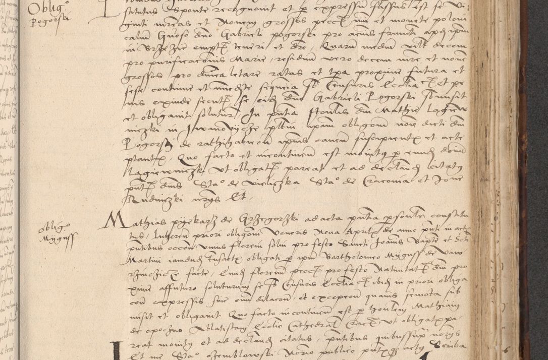Zdjęcie nr 675 dla obiektu archiwalnego: INRI. Acta actorum, obligacionum et sentenciarum tam interlocutoriarum quam diffinitivarum coram reverendo patre ac egregio viro domino Jacobo Erciss[o]wski decretorum doctorem, canonico et officiali generali Cracoviensi ad annum Domini 1528, indicionem primam, pontificatus sanctissimi in Christo patris et domini domini Clementis divina probidendcia pape seprtimi, annum quintum, per Stanislaum de Mordi legalem consistorii notarium omine felici inchoantur