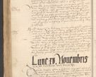 Zdjęcie nr 666 dla obiektu archiwalnego: INRI. Acta actorum, obligacionum et sentenciarum tam interlocutoriarum quam diffinitivarum coram reverendo patre ac egregio viro domino Jacobo Erciss[o]wski decretorum doctorem, canonico et officiali generali Cracoviensi ad annum Domini 1528, indicionem primam, pontificatus sanctissimi in Christo patris et domini domini Clementis divina probidendcia pape seprtimi, annum quintum, per Stanislaum de Mordi legalem consistorii notarium omine felici inchoantur