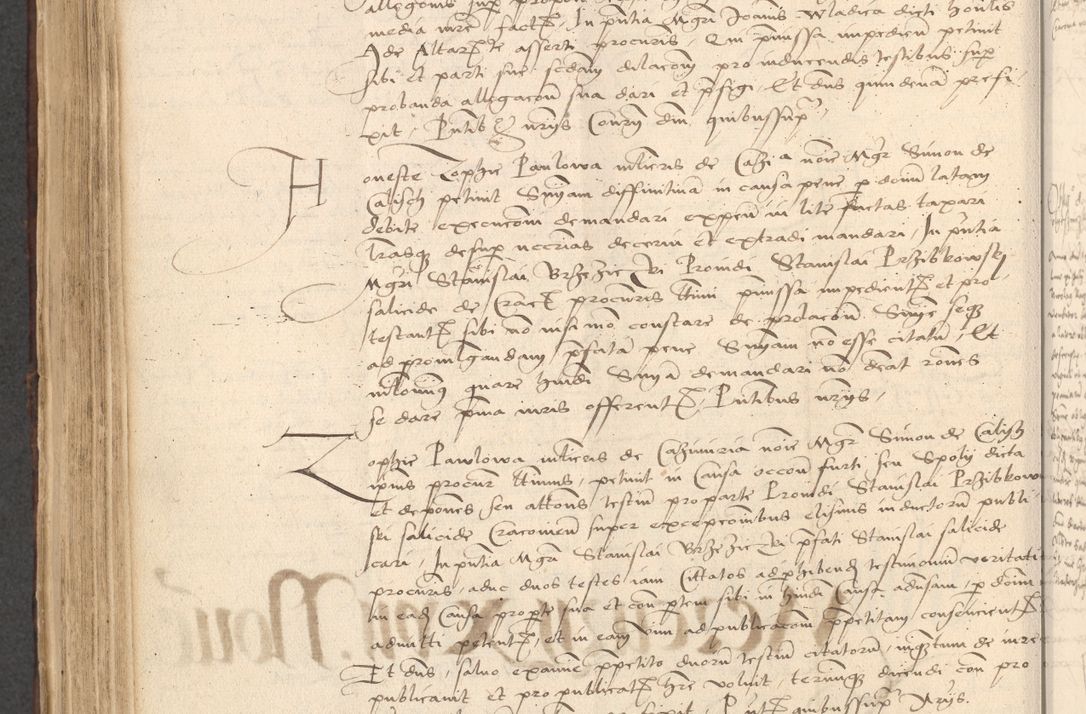 Zdjęcie nr 668 dla obiektu archiwalnego: INRI. Acta actorum, obligacionum et sentenciarum tam interlocutoriarum quam diffinitivarum coram reverendo patre ac egregio viro domino Jacobo Erciss[o]wski decretorum doctorem, canonico et officiali generali Cracoviensi ad annum Domini 1528, indicionem primam, pontificatus sanctissimi in Christo patris et domini domini Clementis divina probidendcia pape seprtimi, annum quintum, per Stanislaum de Mordi legalem consistorii notarium omine felici inchoantur