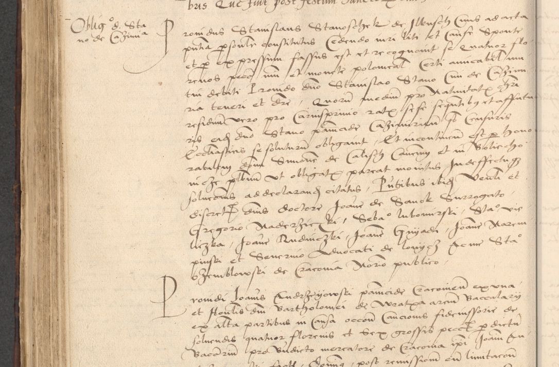 Zdjęcie nr 652 dla obiektu archiwalnego: INRI. Acta actorum, obligacionum et sentenciarum tam interlocutoriarum quam diffinitivarum coram reverendo patre ac egregio viro domino Jacobo Erciss[o]wski decretorum doctorem, canonico et officiali generali Cracoviensi ad annum Domini 1528, indicionem primam, pontificatus sanctissimi in Christo patris et domini domini Clementis divina probidendcia pape seprtimi, annum quintum, per Stanislaum de Mordi legalem consistorii notarium omine felici inchoantur