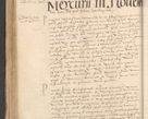 Zdjęcie nr 652 dla obiektu archiwalnego: INRI. Acta actorum, obligacionum et sentenciarum tam interlocutoriarum quam diffinitivarum coram reverendo patre ac egregio viro domino Jacobo Erciss[o]wski decretorum doctorem, canonico et officiali generali Cracoviensi ad annum Domini 1528, indicionem primam, pontificatus sanctissimi in Christo patris et domini domini Clementis divina probidendcia pape seprtimi, annum quintum, per Stanislaum de Mordi legalem consistorii notarium omine felici inchoantur
