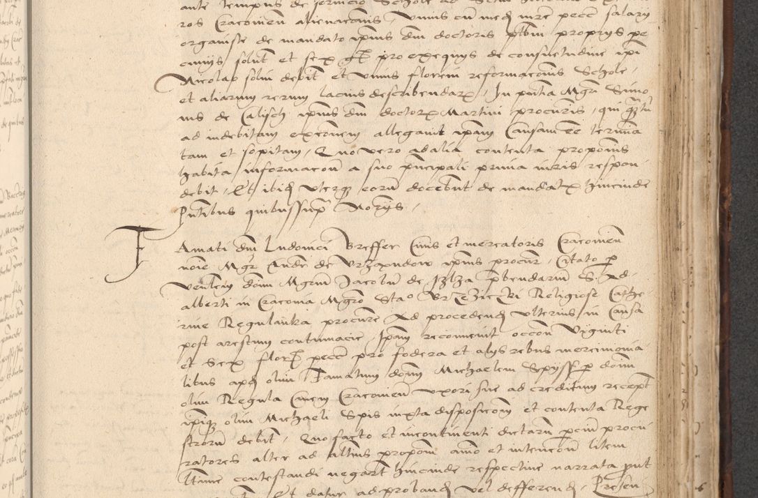 Zdjęcie nr 651 dla obiektu archiwalnego: INRI. Acta actorum, obligacionum et sentenciarum tam interlocutoriarum quam diffinitivarum coram reverendo patre ac egregio viro domino Jacobo Erciss[o]wski decretorum doctorem, canonico et officiali generali Cracoviensi ad annum Domini 1528, indicionem primam, pontificatus sanctissimi in Christo patris et domini domini Clementis divina probidendcia pape seprtimi, annum quintum, per Stanislaum de Mordi legalem consistorii notarium omine felici inchoantur