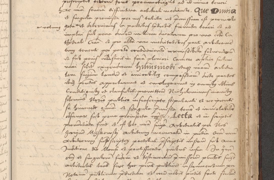 Zdjęcie nr 645 dla obiektu archiwalnego: INRI. Acta actorum, obligacionum et sentenciarum tam interlocutoriarum quam diffinitivarum coram reverendo patre ac egregio viro domino Jacobo Erciss[o]wski decretorum doctorem, canonico et officiali generali Cracoviensi ad annum Domini 1528, indicionem primam, pontificatus sanctissimi in Christo patris et domini domini Clementis divina probidendcia pape seprtimi, annum quintum, per Stanislaum de Mordi legalem consistorii notarium omine felici inchoantur