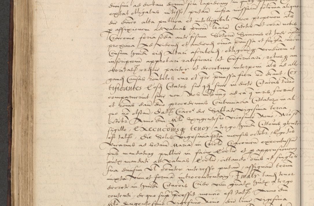 Zdjęcie nr 638 dla obiektu archiwalnego: INRI. Acta actorum, obligacionum et sentenciarum tam interlocutoriarum quam diffinitivarum coram reverendo patre ac egregio viro domino Jacobo Erciss[o]wski decretorum doctorem, canonico et officiali generali Cracoviensi ad annum Domini 1528, indicionem primam, pontificatus sanctissimi in Christo patris et domini domini Clementis divina probidendcia pape seprtimi, annum quintum, per Stanislaum de Mordi legalem consistorii notarium omine felici inchoantur