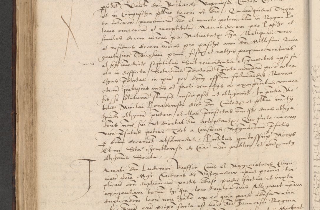Zdjęcie nr 628 dla obiektu archiwalnego: INRI. Acta actorum, obligacionum et sentenciarum tam interlocutoriarum quam diffinitivarum coram reverendo patre ac egregio viro domino Jacobo Erciss[o]wski decretorum doctorem, canonico et officiali generali Cracoviensi ad annum Domini 1528, indicionem primam, pontificatus sanctissimi in Christo patris et domini domini Clementis divina probidendcia pape seprtimi, annum quintum, per Stanislaum de Mordi legalem consistorii notarium omine felici inchoantur