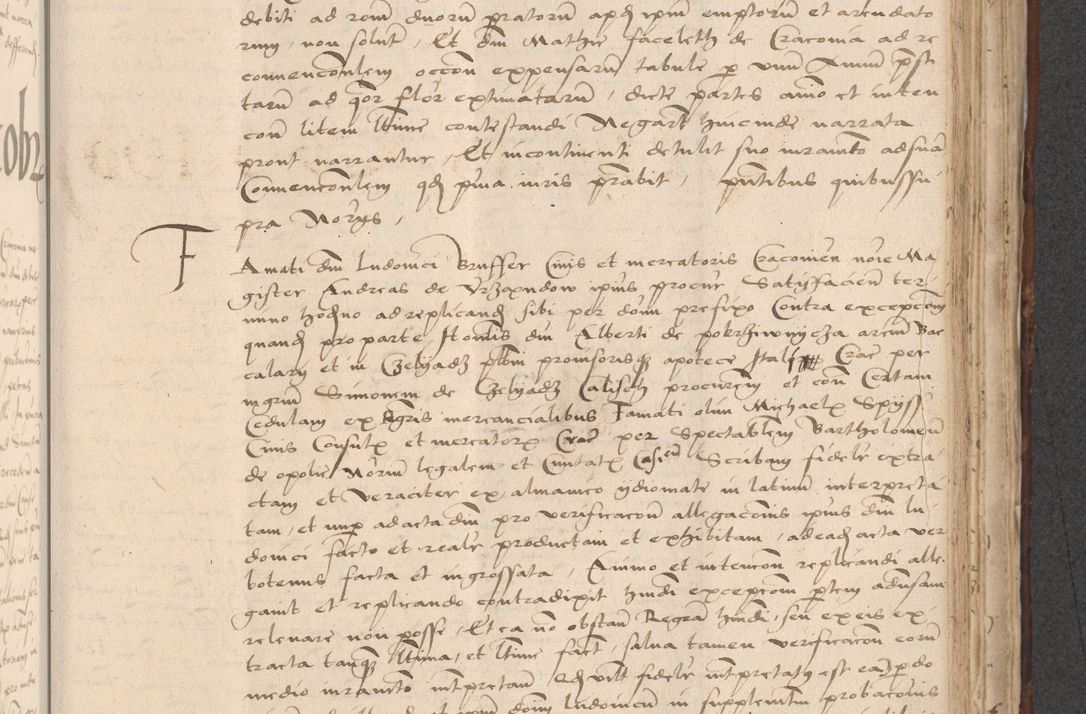 Zdjęcie nr 619 dla obiektu archiwalnego: INRI. Acta actorum, obligacionum et sentenciarum tam interlocutoriarum quam diffinitivarum coram reverendo patre ac egregio viro domino Jacobo Erciss[o]wski decretorum doctorem, canonico et officiali generali Cracoviensi ad annum Domini 1528, indicionem primam, pontificatus sanctissimi in Christo patris et domini domini Clementis divina probidendcia pape seprtimi, annum quintum, per Stanislaum de Mordi legalem consistorii notarium omine felici inchoantur