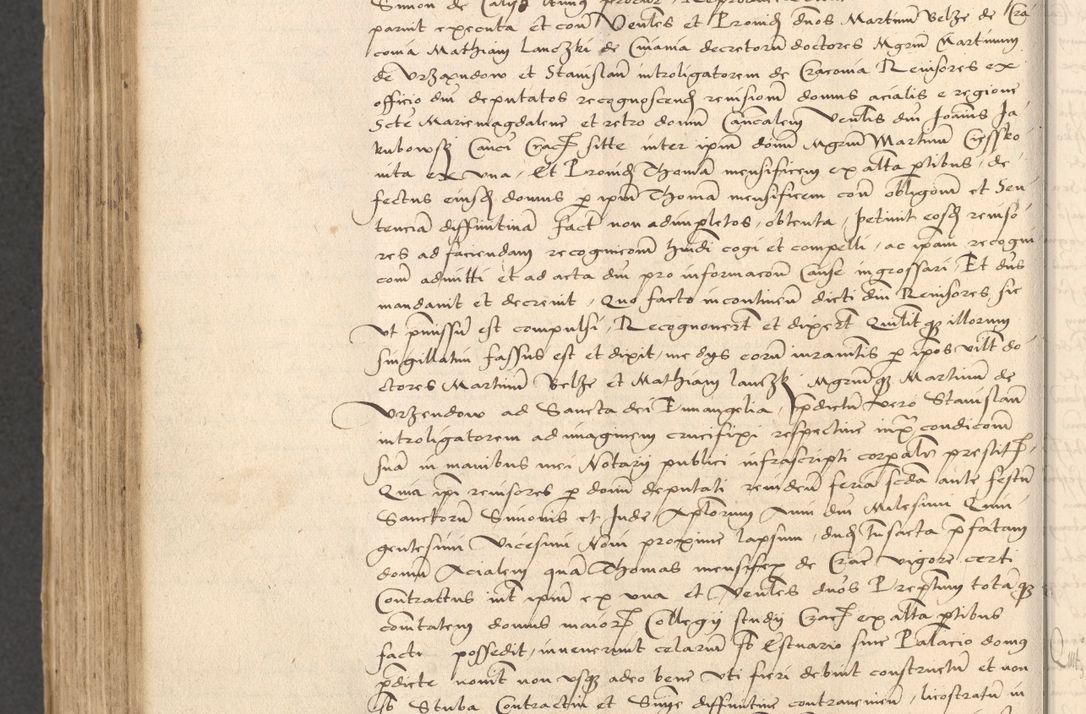 Zdjęcie nr 810 dla obiektu archiwalnego: INRI. Acta actorum, obligacionum et sentenciarum tam interlocutoriarum quam diffinitivarum coram reverendo patre ac egregio viro domino Jacobo Erciss[o]wski decretorum doctorem, canonico et officiali generali Cracoviensi ad annum Domini 1528, indicionem primam, pontificatus sanctissimi in Christo patris et domini domini Clementis divina probidendcia pape seprtimi, annum quintum, per Stanislaum de Mordi legalem consistorii notarium omine felici inchoantur