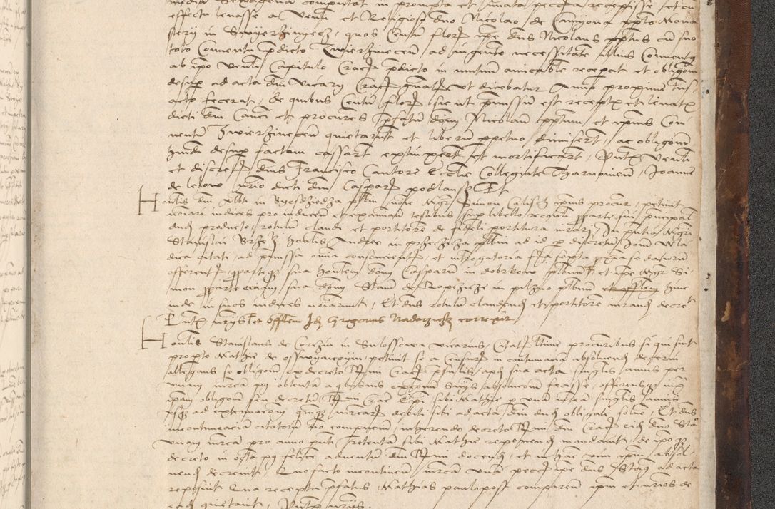 Zdjęcie nr 1103 dla obiektu archiwalnego: INRI. Acta actorum, obligacionum et sentenciarum tam interlocutoriarum quam diffinitivarum coram reverendo patre ac egregio viro domino Jacobo Erciss[o]wski decretorum doctorem, canonico et officiali generali Cracoviensi ad annum Domini 1528, indicionem primam, pontificatus sanctissimi in Christo patris et domini domini Clementis divina probidendcia pape seprtimi, annum quintum, per Stanislaum de Mordi legalem consistorii notarium omine felici inchoantur