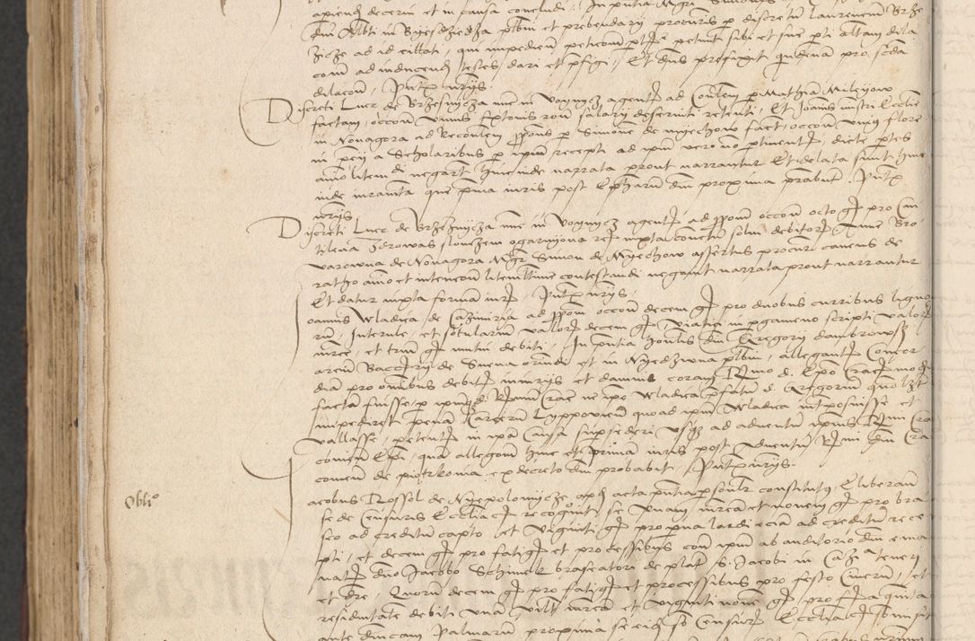 Zdjęcie nr 1096 dla obiektu archiwalnego: INRI. Acta actorum, obligacionum et sentenciarum tam interlocutoriarum quam diffinitivarum coram reverendo patre ac egregio viro domino Jacobo Erciss[o]wski decretorum doctorem, canonico et officiali generali Cracoviensi ad annum Domini 1528, indicionem primam, pontificatus sanctissimi in Christo patris et domini domini Clementis divina probidendcia pape seprtimi, annum quintum, per Stanislaum de Mordi legalem consistorii notarium omine felici inchoantur