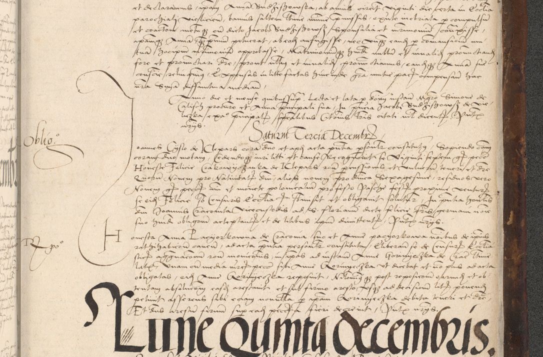 Zdjęcie nr 1095 dla obiektu archiwalnego: INRI. Acta actorum, obligacionum et sentenciarum tam interlocutoriarum quam diffinitivarum coram reverendo patre ac egregio viro domino Jacobo Erciss[o]wski decretorum doctorem, canonico et officiali generali Cracoviensi ad annum Domini 1528, indicionem primam, pontificatus sanctissimi in Christo patris et domini domini Clementis divina probidendcia pape seprtimi, annum quintum, per Stanislaum de Mordi legalem consistorii notarium omine felici inchoantur