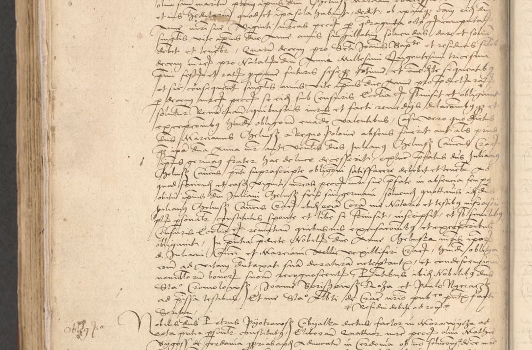 Zdjęcie nr 1090 dla obiektu archiwalnego: INRI. Acta actorum, obligacionum et sentenciarum tam interlocutoriarum quam diffinitivarum coram reverendo patre ac egregio viro domino Jacobo Erciss[o]wski decretorum doctorem, canonico et officiali generali Cracoviensi ad annum Domini 1528, indicionem primam, pontificatus sanctissimi in Christo patris et domini domini Clementis divina probidendcia pape seprtimi, annum quintum, per Stanislaum de Mordi legalem consistorii notarium omine felici inchoantur