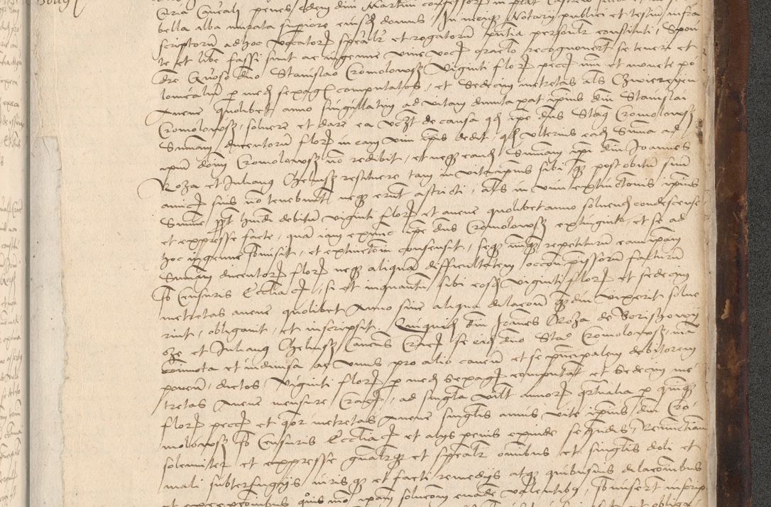 Zdjęcie nr 1089 dla obiektu archiwalnego: INRI. Acta actorum, obligacionum et sentenciarum tam interlocutoriarum quam diffinitivarum coram reverendo patre ac egregio viro domino Jacobo Erciss[o]wski decretorum doctorem, canonico et officiali generali Cracoviensi ad annum Domini 1528, indicionem primam, pontificatus sanctissimi in Christo patris et domini domini Clementis divina probidendcia pape seprtimi, annum quintum, per Stanislaum de Mordi legalem consistorii notarium omine felici inchoantur