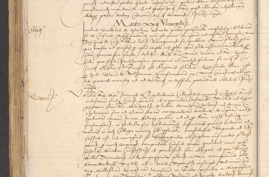 Zdjęcie nr 1086 dla obiektu archiwalnego: INRI. Acta actorum, obligacionum et sentenciarum tam interlocutoriarum quam diffinitivarum coram reverendo patre ac egregio viro domino Jacobo Erciss[o]wski decretorum doctorem, canonico et officiali generali Cracoviensi ad annum Domini 1528, indicionem primam, pontificatus sanctissimi in Christo patris et domini domini Clementis divina probidendcia pape seprtimi, annum quintum, per Stanislaum de Mordi legalem consistorii notarium omine felici inchoantur