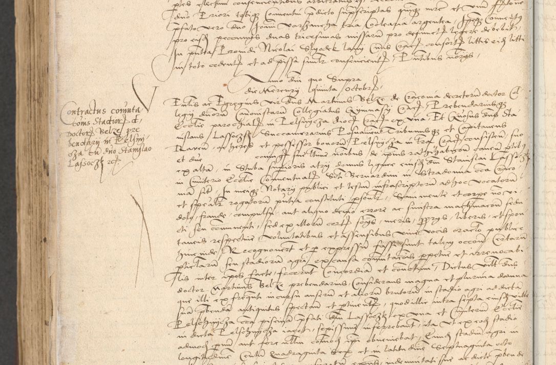 Zdjęcie nr 1082 dla obiektu archiwalnego: INRI. Acta actorum, obligacionum et sentenciarum tam interlocutoriarum quam diffinitivarum coram reverendo patre ac egregio viro domino Jacobo Erciss[o]wski decretorum doctorem, canonico et officiali generali Cracoviensi ad annum Domini 1528, indicionem primam, pontificatus sanctissimi in Christo patris et domini domini Clementis divina probidendcia pape seprtimi, annum quintum, per Stanislaum de Mordi legalem consistorii notarium omine felici inchoantur