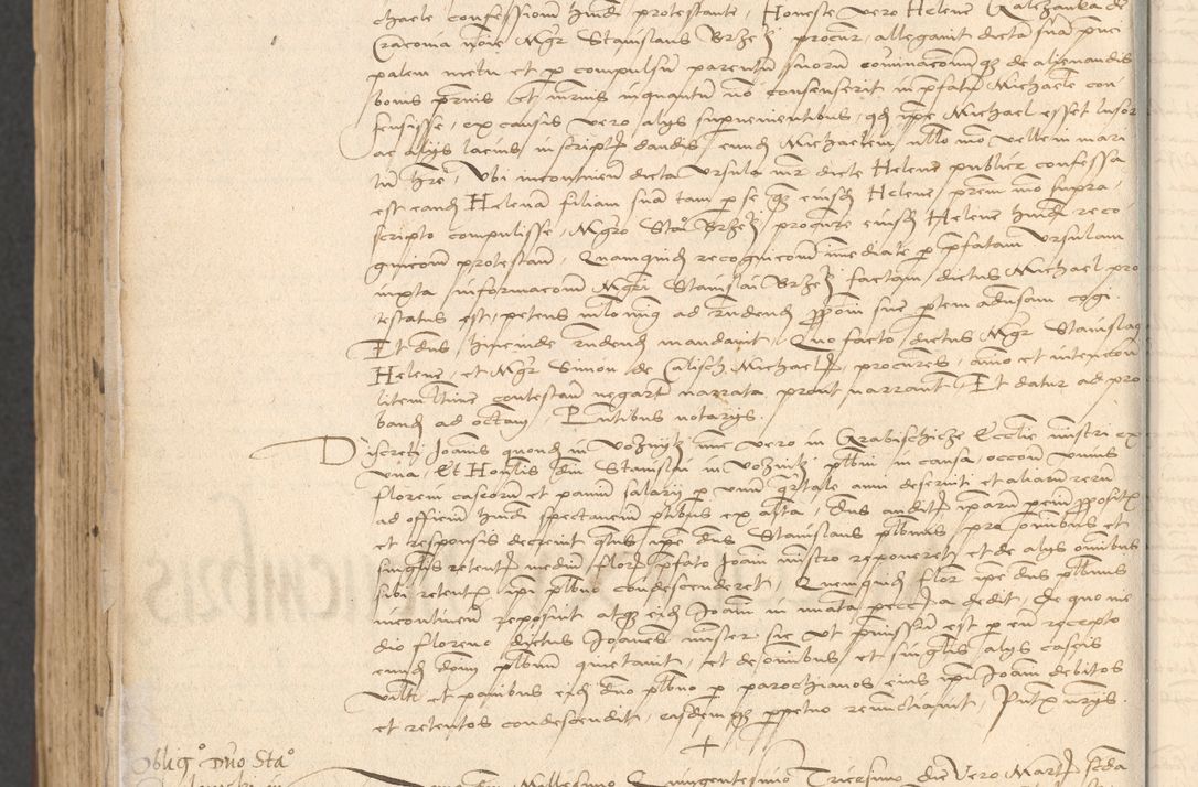 Zdjęcie nr 1080 dla obiektu archiwalnego: INRI. Acta actorum, obligacionum et sentenciarum tam interlocutoriarum quam diffinitivarum coram reverendo patre ac egregio viro domino Jacobo Erciss[o]wski decretorum doctorem, canonico et officiali generali Cracoviensi ad annum Domini 1528, indicionem primam, pontificatus sanctissimi in Christo patris et domini domini Clementis divina probidendcia pape seprtimi, annum quintum, per Stanislaum de Mordi legalem consistorii notarium omine felici inchoantur