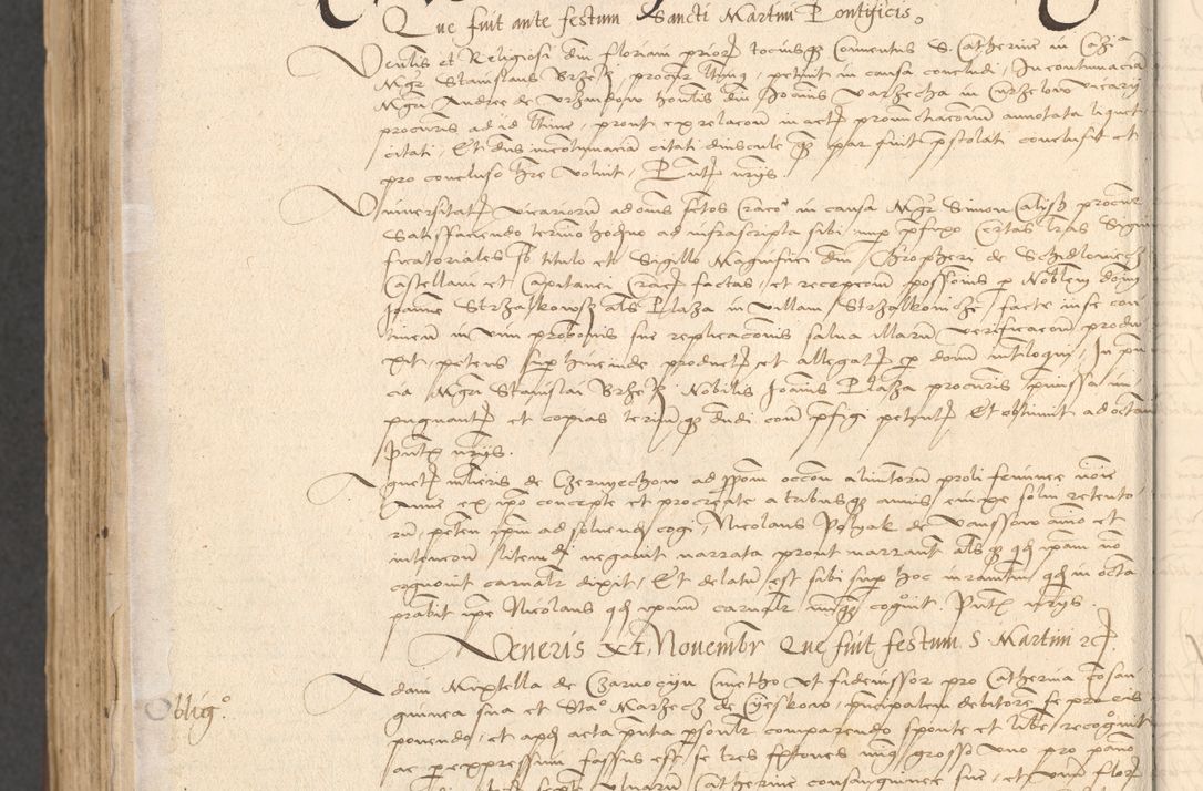 Zdjęcie nr 1076 dla obiektu archiwalnego: INRI. Acta actorum, obligacionum et sentenciarum tam interlocutoriarum quam diffinitivarum coram reverendo patre ac egregio viro domino Jacobo Erciss[o]wski decretorum doctorem, canonico et officiali generali Cracoviensi ad annum Domini 1528, indicionem primam, pontificatus sanctissimi in Christo patris et domini domini Clementis divina probidendcia pape seprtimi, annum quintum, per Stanislaum de Mordi legalem consistorii notarium omine felici inchoantur