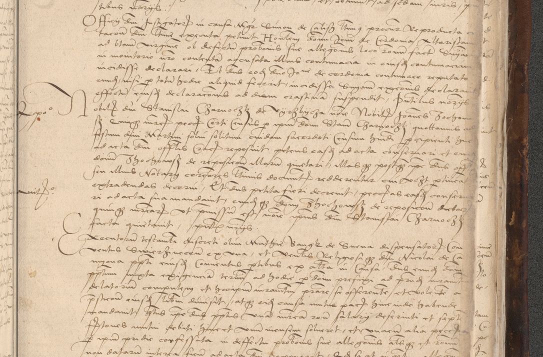 Zdjęcie nr 1075 dla obiektu archiwalnego: INRI. Acta actorum, obligacionum et sentenciarum tam interlocutoriarum quam diffinitivarum coram reverendo patre ac egregio viro domino Jacobo Erciss[o]wski decretorum doctorem, canonico et officiali generali Cracoviensi ad annum Domini 1528, indicionem primam, pontificatus sanctissimi in Christo patris et domini domini Clementis divina probidendcia pape seprtimi, annum quintum, per Stanislaum de Mordi legalem consistorii notarium omine felici inchoantur
