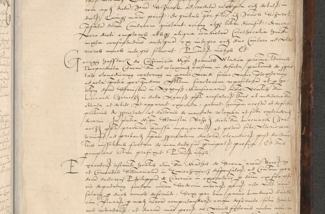 Zdjęcie nr 1073 dla obiektu archiwalnego: INRI. Acta actorum, obligacionum et sentenciarum tam interlocutoriarum quam diffinitivarum coram reverendo patre ac egregio viro domino Jacobo Erciss[o]wski decretorum doctorem, canonico et officiali generali Cracoviensi ad annum Domini 1528, indicionem primam, pontificatus sanctissimi in Christo patris et domini domini Clementis divina probidendcia pape seprtimi, annum quintum, per Stanislaum de Mordi legalem consistorii notarium omine felici inchoantur