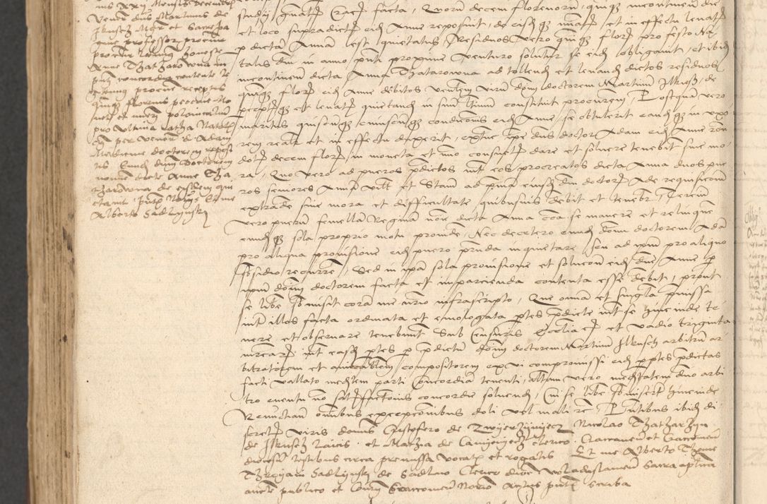 Zdjęcie nr 1070 dla obiektu archiwalnego: INRI. Acta actorum, obligacionum et sentenciarum tam interlocutoriarum quam diffinitivarum coram reverendo patre ac egregio viro domino Jacobo Erciss[o]wski decretorum doctorem, canonico et officiali generali Cracoviensi ad annum Domini 1528, indicionem primam, pontificatus sanctissimi in Christo patris et domini domini Clementis divina probidendcia pape seprtimi, annum quintum, per Stanislaum de Mordi legalem consistorii notarium omine felici inchoantur