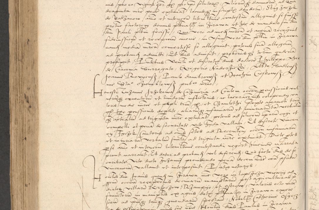 Zdjęcie nr 1040 dla obiektu archiwalnego: INRI. Acta actorum, obligacionum et sentenciarum tam interlocutoriarum quam diffinitivarum coram reverendo patre ac egregio viro domino Jacobo Erciss[o]wski decretorum doctorem, canonico et officiali generali Cracoviensi ad annum Domini 1528, indicionem primam, pontificatus sanctissimi in Christo patris et domini domini Clementis divina probidendcia pape seprtimi, annum quintum, per Stanislaum de Mordi legalem consistorii notarium omine felici inchoantur